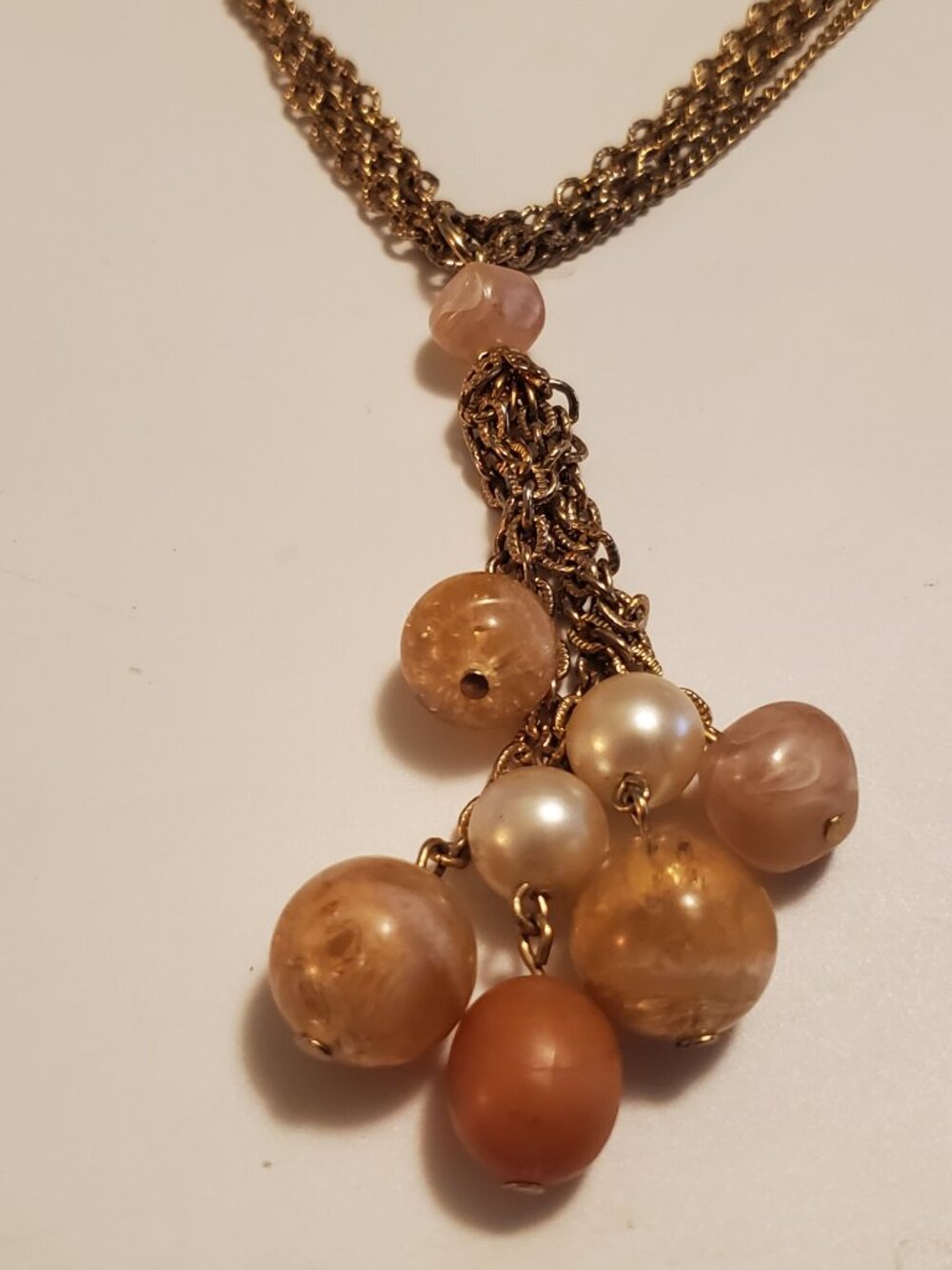 1 -3Gold Chians Linked Necklace, item # # A-1810.  wt 42 grams. - Picture 6 of 13